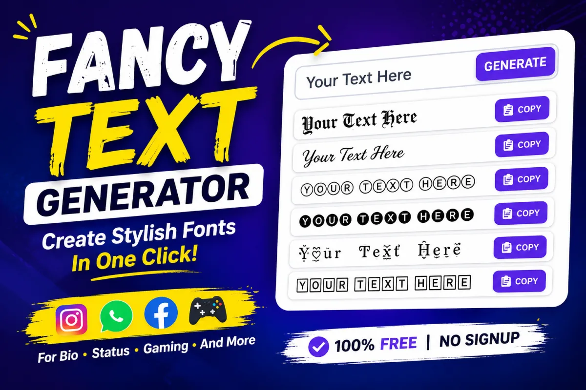 Fancy Text Generator – Create Stylish Unicode Fonts Online Free